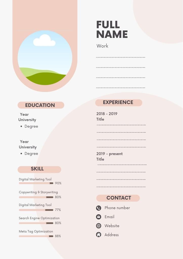 Création de CV